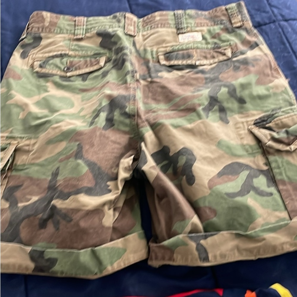 Polo Ralph Lauren Green Camo Cargo Shorts